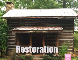 Historic Log Cabin Restoration  New Hanover County, North Carolina